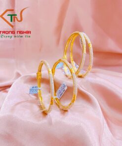 VÒNG FULL HỘT CÓ KHÓA 18K